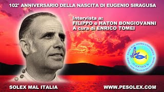 102° Anniversario della Nascita di Eugenio Siragusa  25 - 03 - 2021