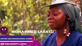 Meet our Ambassador, MUHAMMAD SARATU a graduate from IBB University Lapai.