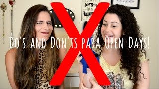 DO'S and DON'Ts para Open Day - Marcela Perturba! | Não Perturbe!