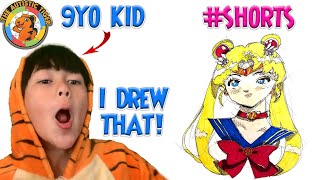 9yo Autistic Savant Draws - Sailor Moon #shorts