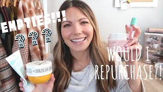 PRODUCTS I USED UP FEBRUARY 2022 + Would I Repurchase...?! hits + misses | EMPTIES