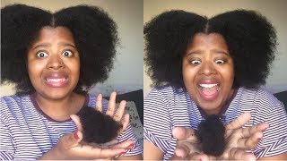 How to Trim your Split Ends Tutorial| South African Youtuber