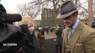 David Gandy at the Burberry Prorsum AW 2015 Show (12/01/2015)