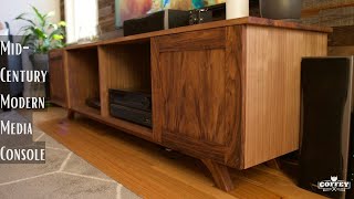 Mid Century Modern Media Console