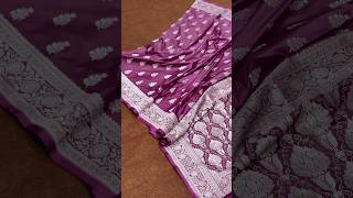 Wine Colour Mashru Silk Saree #bridalsarees #mashrusilk #mashrusarees #silkfabric #purplesaree