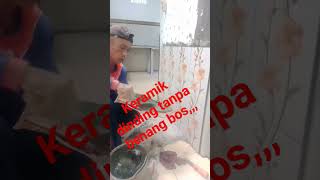 cara memasang keramik dinding