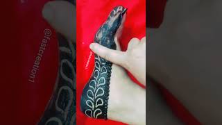 Amazing reverse leg mehndi।।beautiful foot mehndi design।।easy leg mehndi design#shorts #short