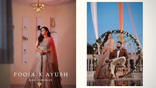 BEST RING CEREMONY | POOJA X AYUSH | LUCKY PHOTOGRAPHY