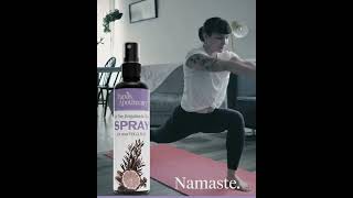 Namaste. Keep it clean with our Yoga Mat Spray!