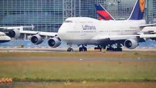 Heavy ground traffic at the Frankfurt international airport