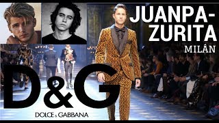 Juanpa Zurita pasarela Dolce & Gabbana 2018 Milan, Italy-MALUMA, TWAN KUYPER, NASH GRIER l KnockOut