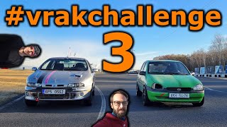 #vrakchallenge díl 3. | Rychlostní zkouška v Mostě – 5válcová plavba a házení zadkem | #dyckymost