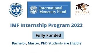 IMF Internship Program 2022 USA | Fully Funded