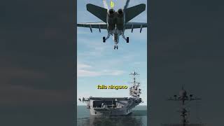 ¡Maniobra de aterrizaje imposible en un portaaviones F/A 18 Hornet!