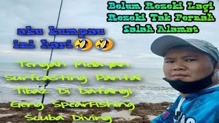 Tengah Syok Nak ? #SurfcastingDiPantaiUMSkal LABUAN Tiba2 Di Datangi Geng #SpearFishing #scubadiving