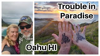 Exploring Oahu: Beaches, Luau, Dole, Macadamia Farm ,Temple, and Airline Mishaps!