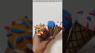 DIY paper clay Ice cream 🍦 #short ##