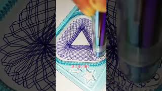 How many rotations did the pen make in total? ?? #Spirograph #satisfying #shorts