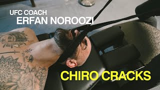 UFC Coach Erfan Noroozi Chiropractic Adjustment