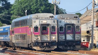 North Station bound Commuter Rail train crossing at Poole's Lane.