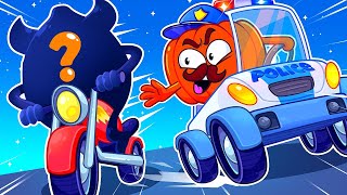 Ghost Car VS Police Car Song | Traffic Safety Rules | Kids Songs & Nursery Rhymes