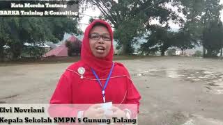 Giat SMPN 5 Gunung Talang Kab Solok bersama BARKA Training & Consulting