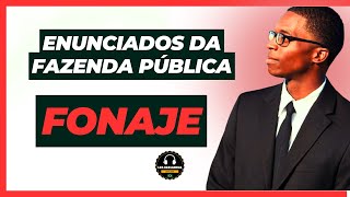 ENUNCIADOS DA FAZENDA PÚBLICA DO FONAJE - ÁUDIO INTEGRAL