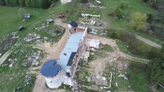 Château de Houlbec-près-le-Gros-Theil en cours de restauration. Drone parrot anafi