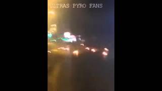 AEK vs OLYMPIAKOS FANS  10/01/2016 {RIOTS}