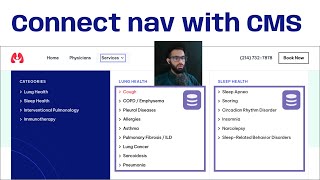 How to connect CMS with Navbar Menu Items?