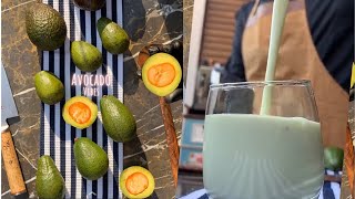 عصير الافوكادو 🥑 ألذ عصير ممكن تذوقونه 😋🤍💚/بن قاسم