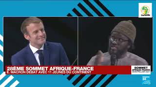 28eme Sommet Afrique-France (2021) : l'échange sans concession des jeunes avec Emmanuel Macron