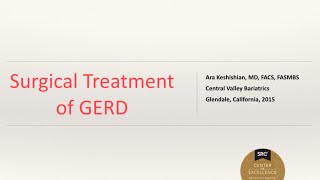 GERD  Surgical Treatment