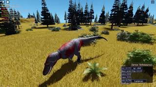 Roblox Era of Terror Retro Tarbosaurus vs Tyrannosaurus