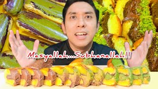 VIRAL! KEK TAPAK KUDA USTAD? Matcha Nutella Crunchy...Mukbang Asmr