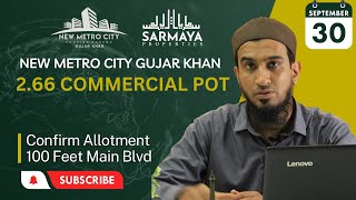 New Metro City Gujjar Khan Good News For Members, Balloting Date, Commercial Plots Market Value