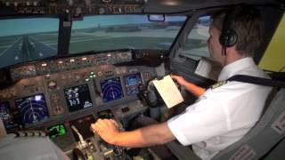 Учебный фильм. Боинг 737 ( штурвал , S-образный манёвр) Boeing 737 Training video