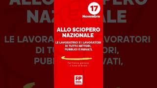 Sciopero nazionale il 17 novembre!