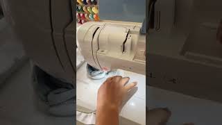 Embroidering Sleeves #embroiderymachine #shorts #craft