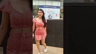 Gupta girl | Walking in mall premises in short pink dress | looking hot Indian Desi girl