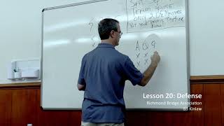 How to play defensive signals: Standard American Lesson 20 of 24