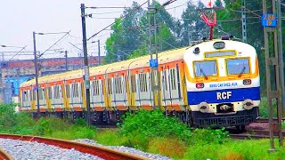 Spectacular MEMU DEMU Trains + VB Curving Trains! Nice Track Sounds!! Indian Railways