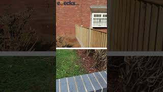 eDecks Garden Fence Transformation #beforeandafter #garden #transformation