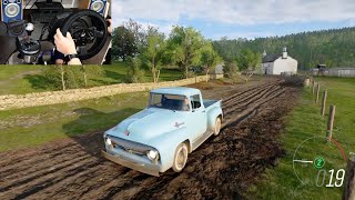 1956  FORD  F-100 Drive Slowly OFFROAD  Forza Horizon 4  Gameplay Thrustmaster Steering Wheel