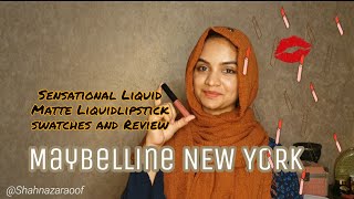 Review on Maybelline New York Sensational Matte Liquid Lipsticks | BesAffordable Liquid Lipsticks |