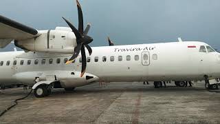 Travira Air Landing di bandara pondok cabe