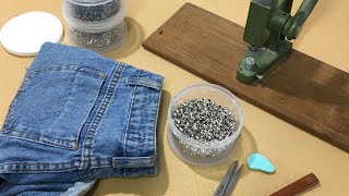 CUSTOMIZANDO SHORTS JEANS COM NOSSA MÁQUINA ANTIGA