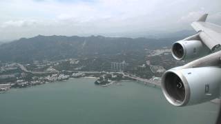 Cathay Pacific 747 Landing in Hong Kong