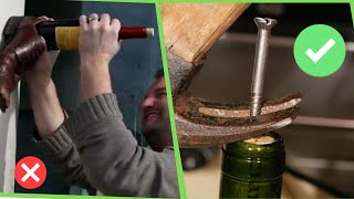 ¡Solución Rápida! Como abrir una botella de vino sin sacacorchos