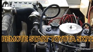 REMOTE START INSTALLED TOYOTA 5K umaandar kahit walang susi